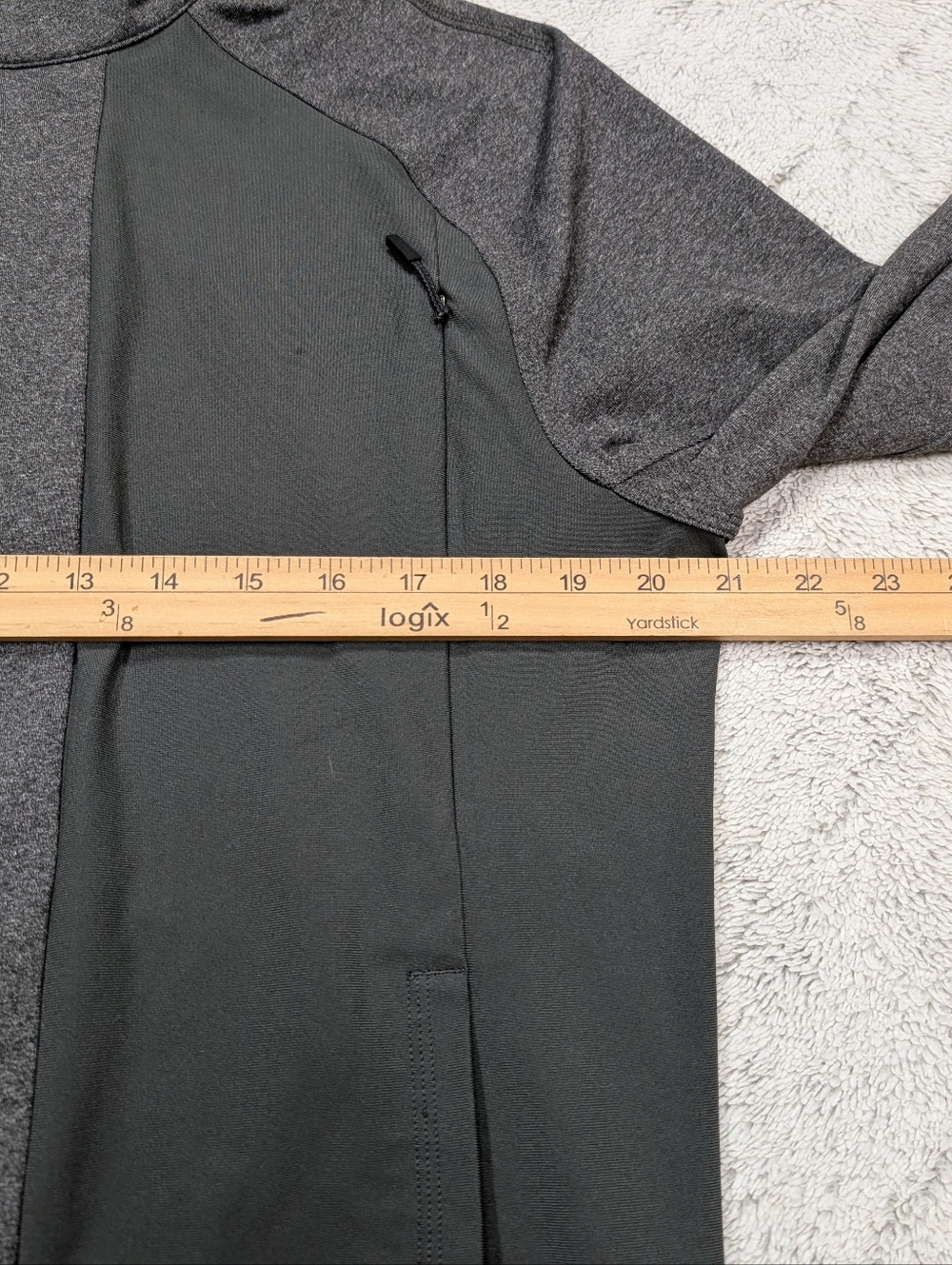 Lululemon Jacket Mens M Gray Heathered Tactic Zip Up Athletic Stretch Gym Casual - Picture 4 of 8